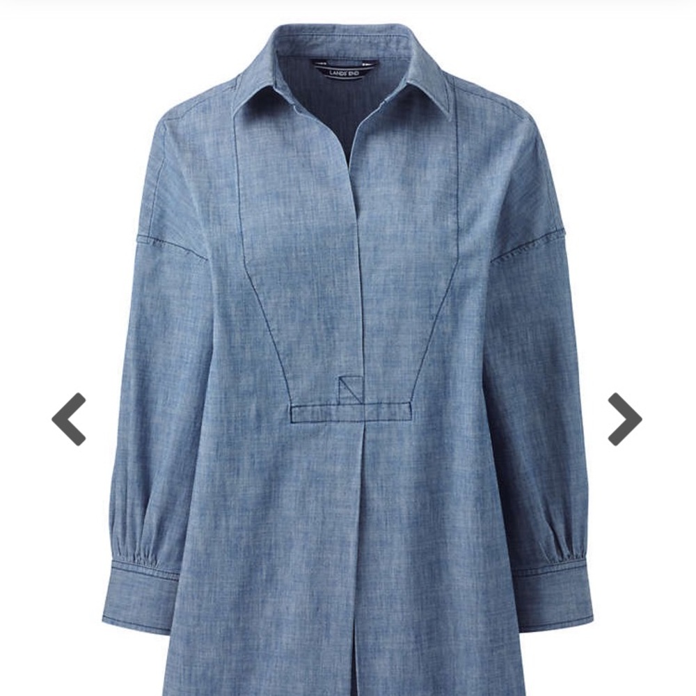 Lands End Chambray Tunic - Picture 4 of 7
